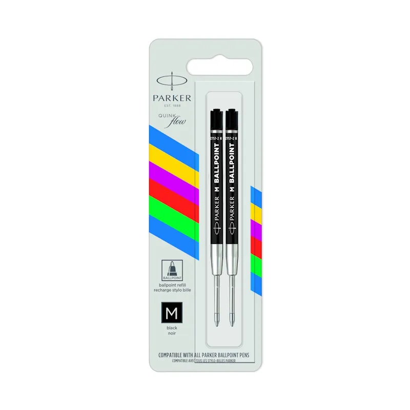 Parker Ball Point Econo Refill Medium Nib (blister of 2)