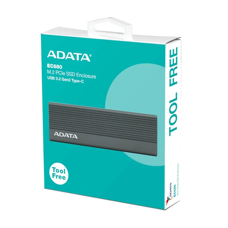 Adata EC680 M.2 PCIe SSD Enclosure 2.5" USB3.2