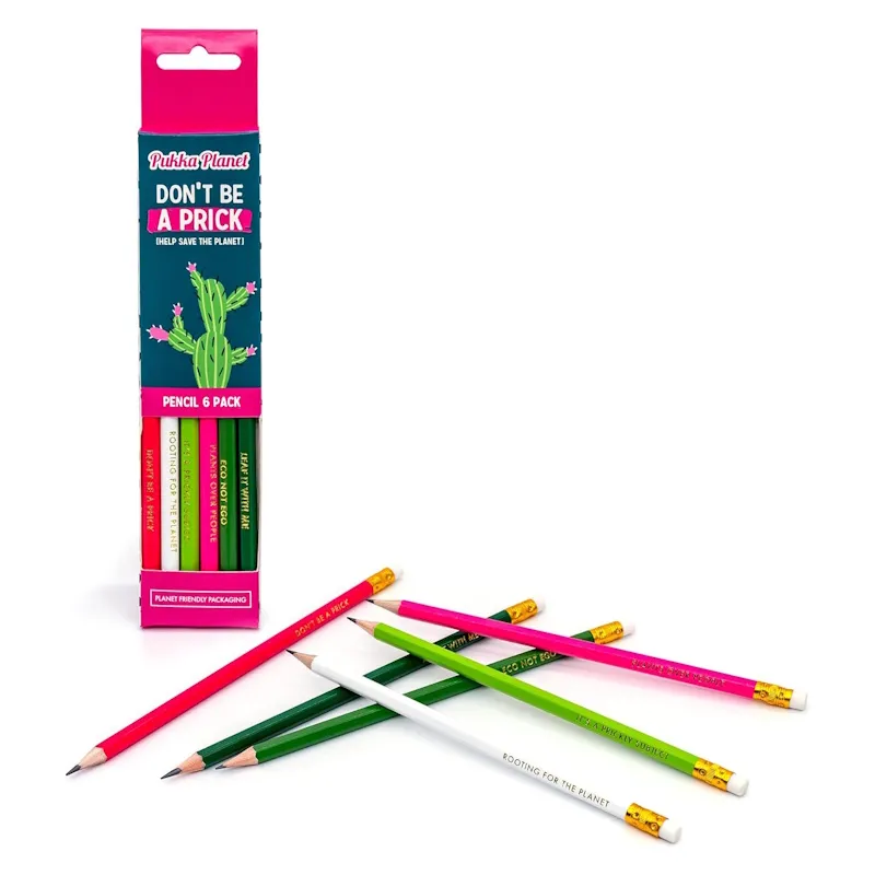 Pukka Planet Cactus Pencils HB (6)