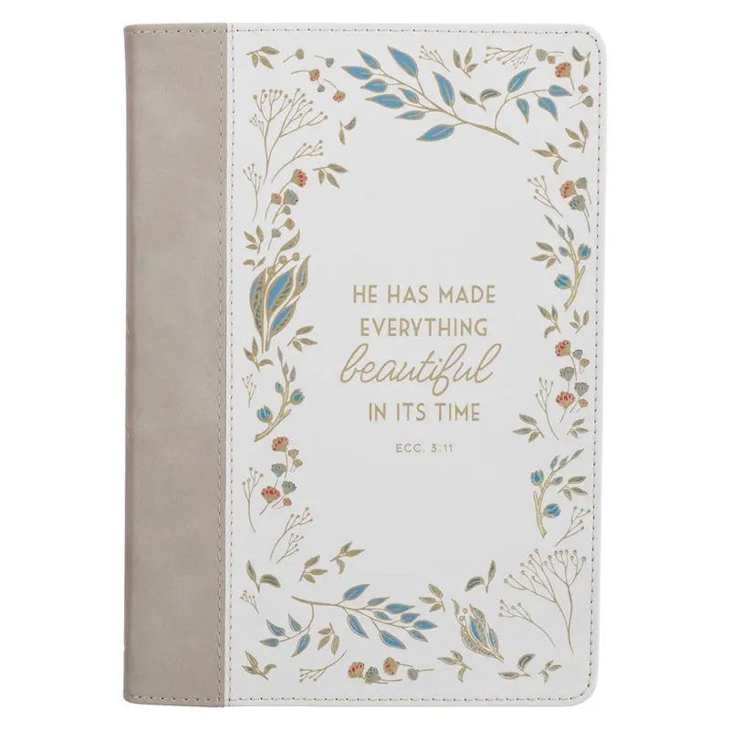 He Has Made Everything Beautiful Faux Leather Journal with Zip (JL860)