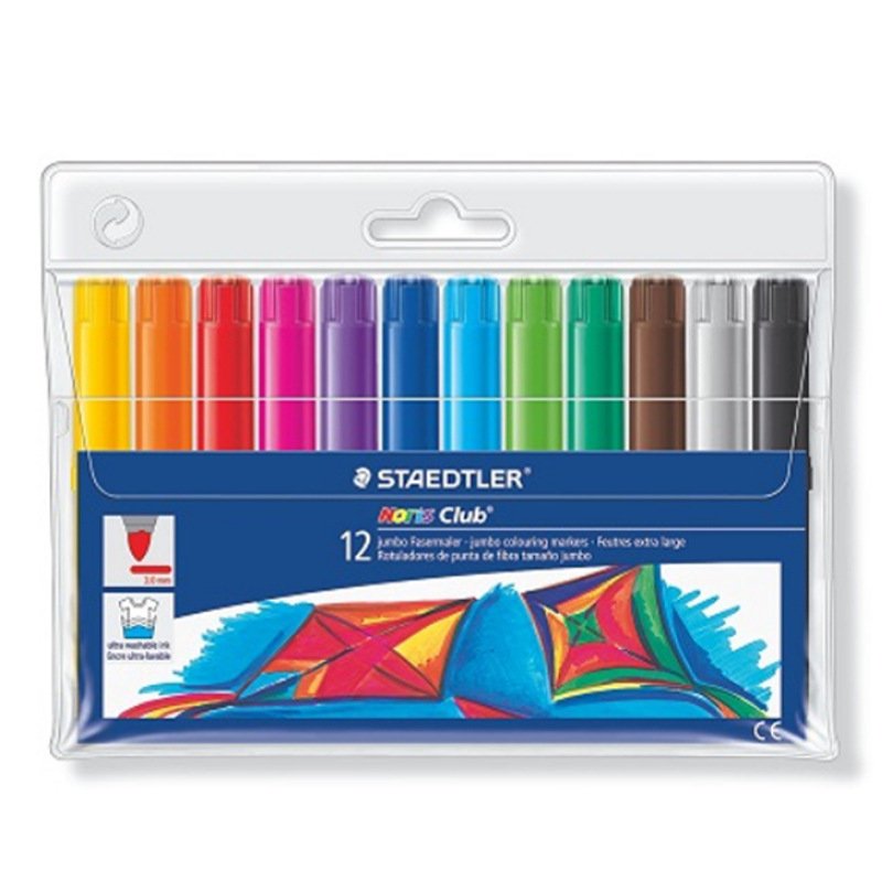 Staedtler Jumbo Fibre Pens (12)