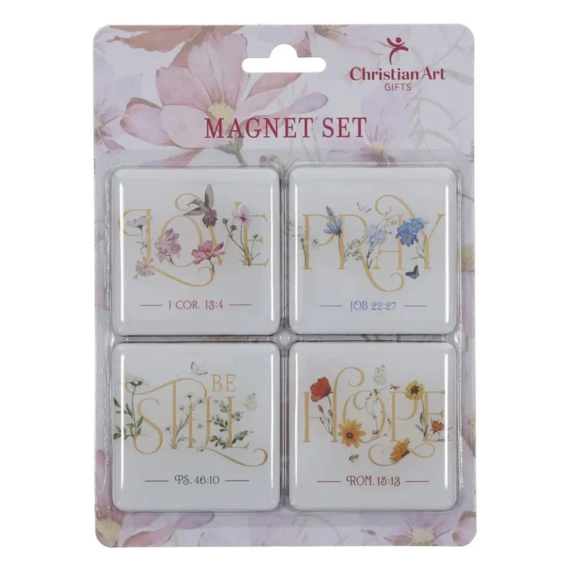 Love Hope Pray Be Still Magnet Set (4) (MGS105)