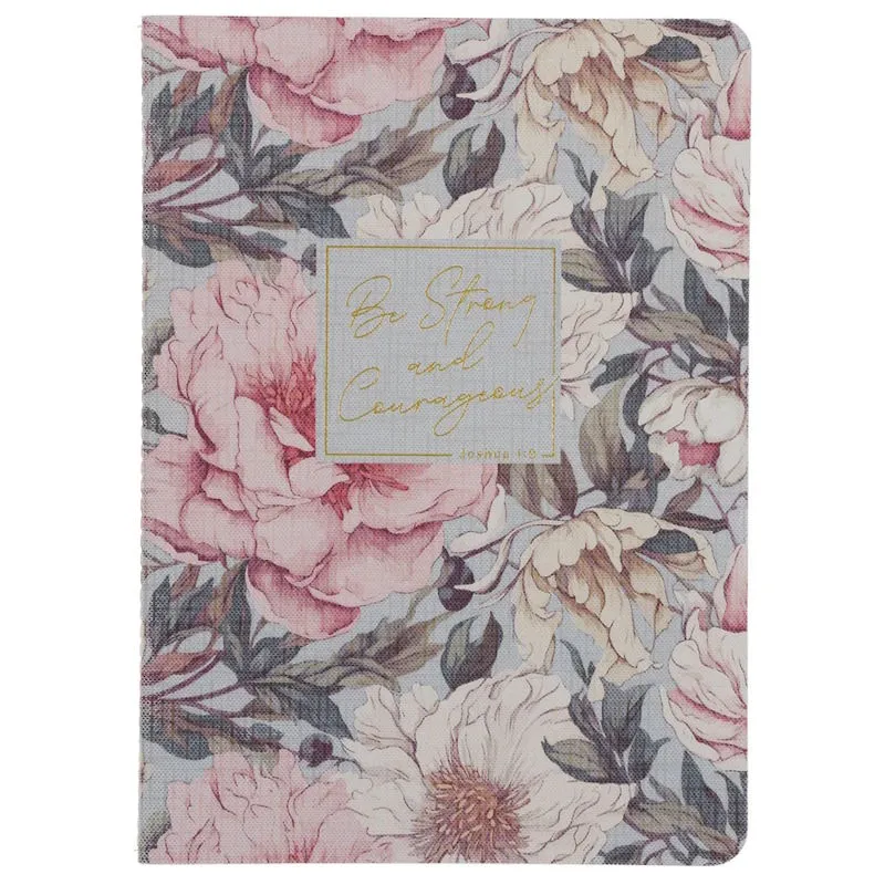 Be Strong and Courageous Floral Notebook (NB079)