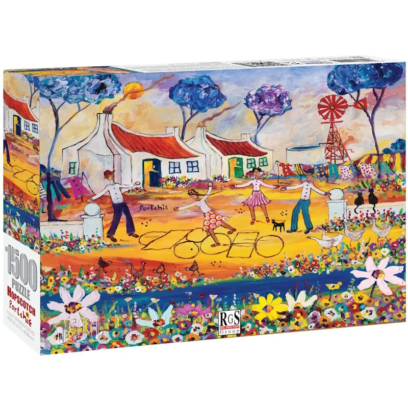 Hopscotch by Portchie Cardboard Puzzle (1500 pieces)