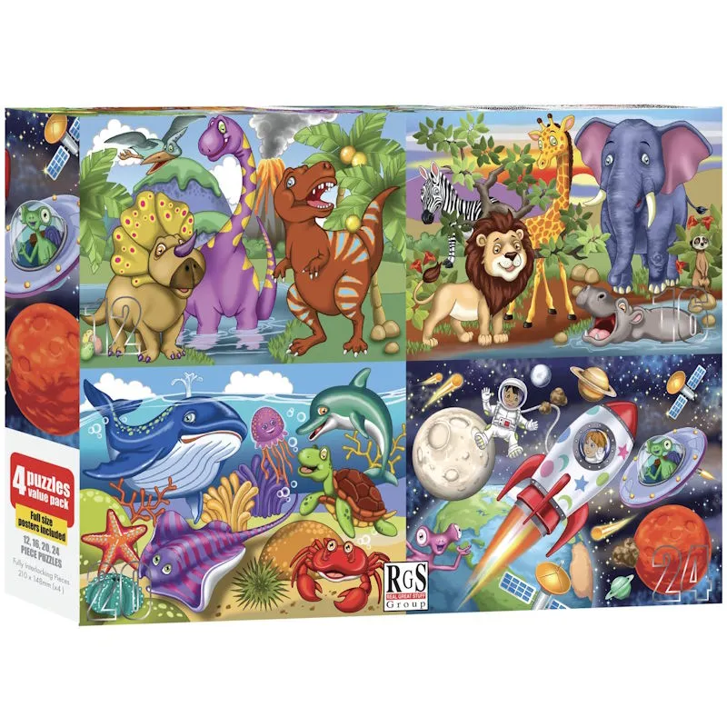 The Blue Planet Cardboard Puzzle Value Pack (4)