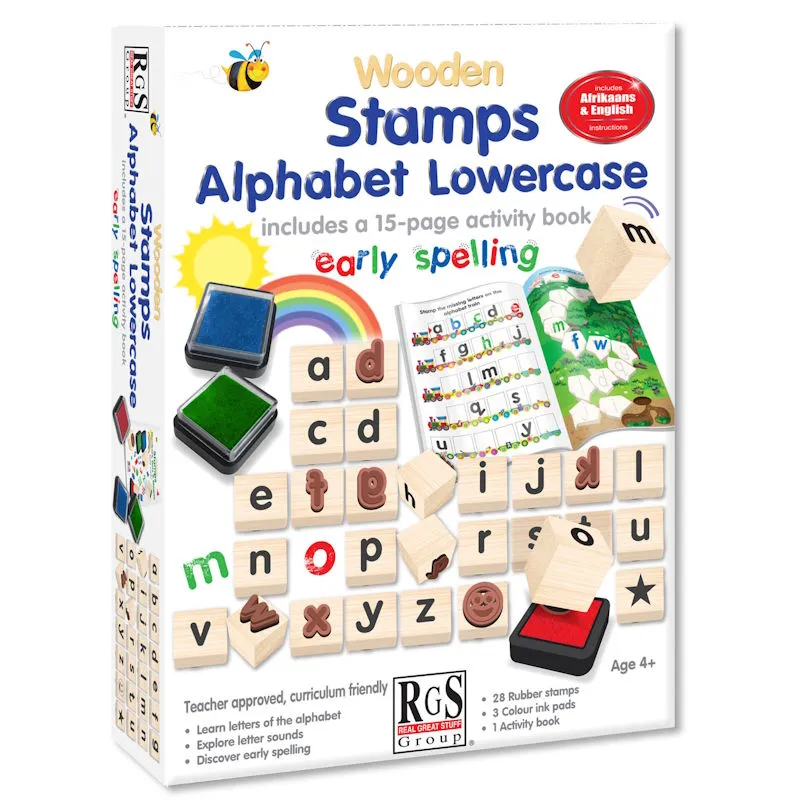 RGS Wooden Alphabet Lowercase Stamps
