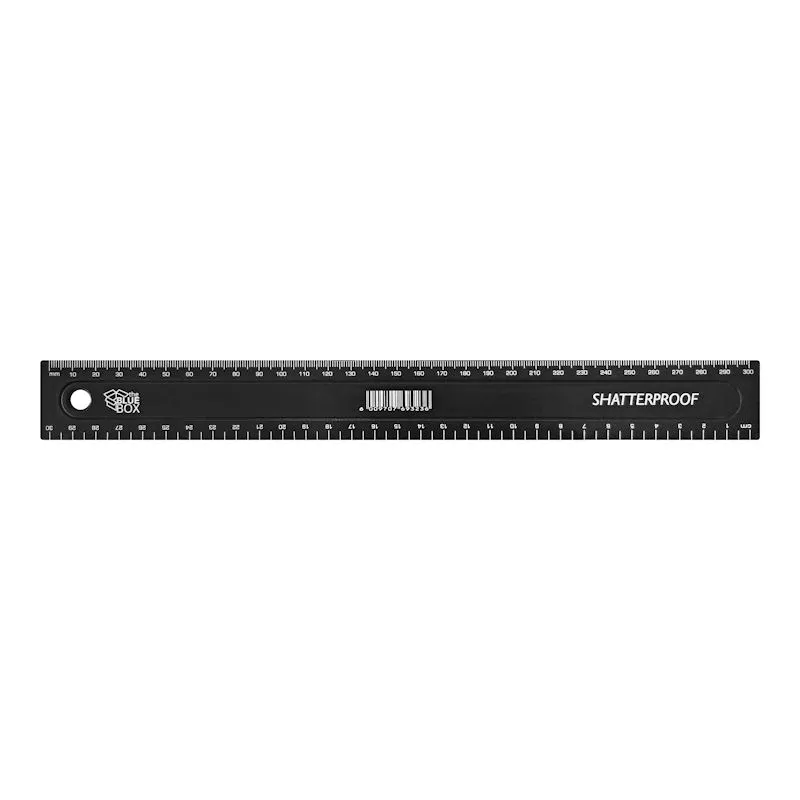Treeline Ruler 30cm (black)