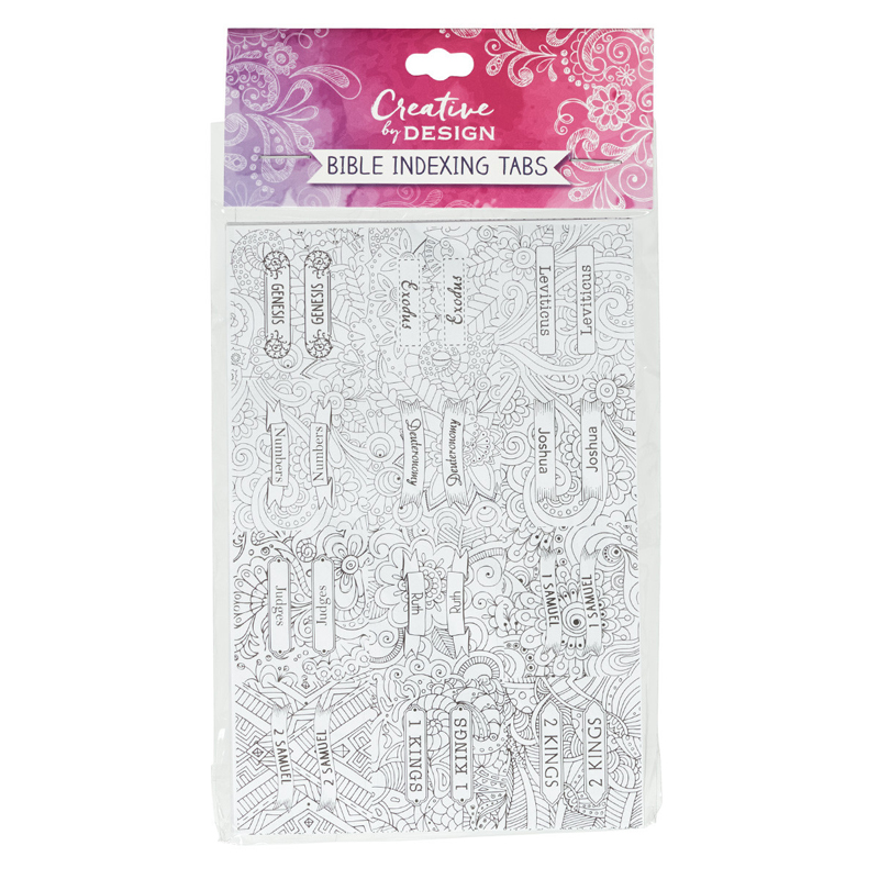 Creative by Design Bible Index Tabs to Colour English (ITAB005)