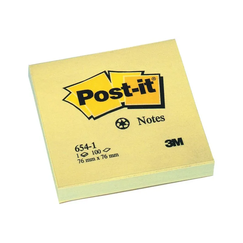 3M Post-it Notes 76mm x 76mm (yellow) (100)