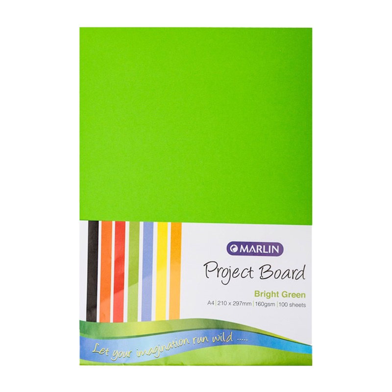 Marlin Project Board A4 160g (bright green) (100 sheets)