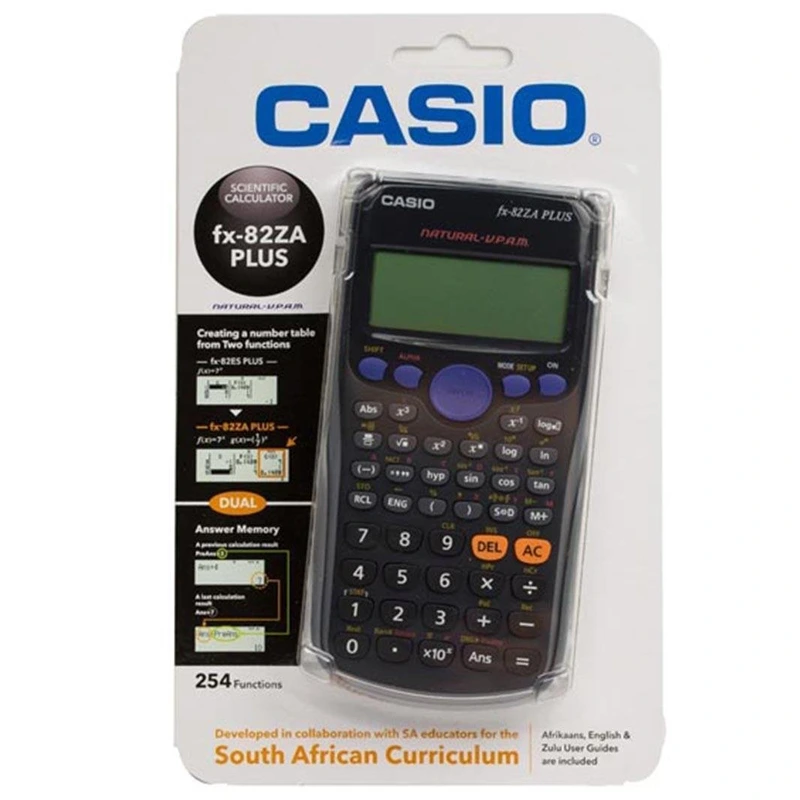 Casio FX-82ZA Plus Scientific Calculator (black)