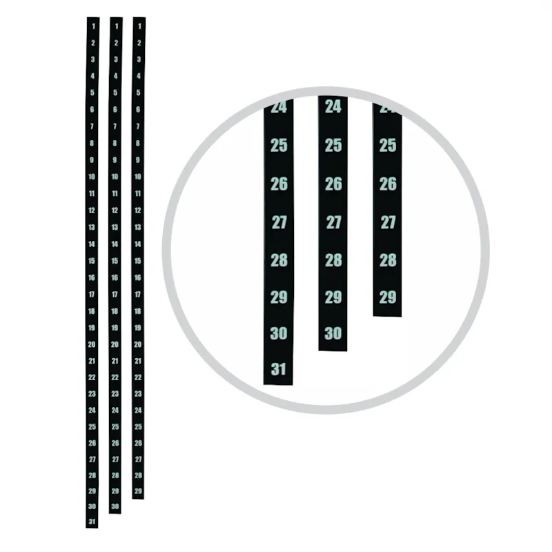 Parrot Year Planner Date Strips Pack (1200mm)