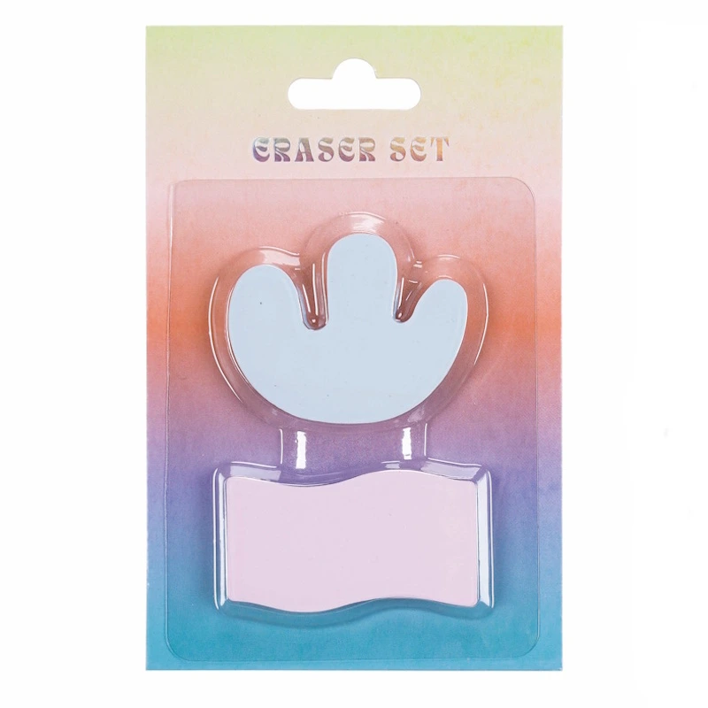 Colour Me Vibes Novelty Eraser Shapes Set (2) (8049)