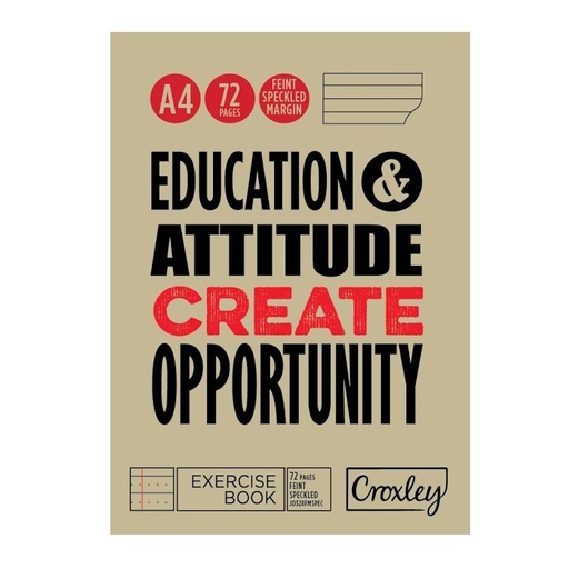 College Exercise Book Speckled Lined A4 (72 page)