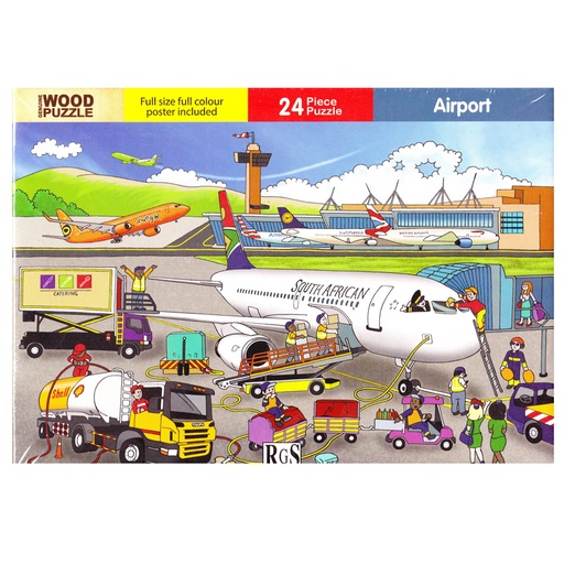 Airport Wooden Puzzle (24 pieces)