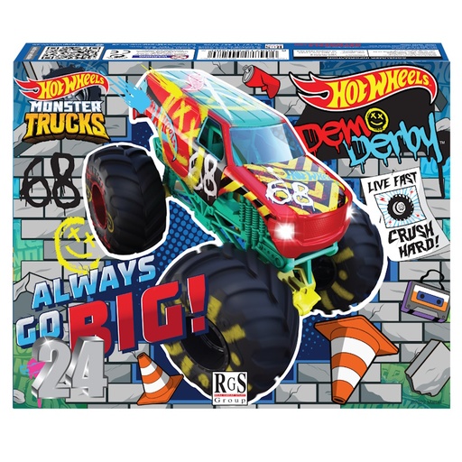 Hot Wheels Always Go Big Cardboard Puzzle (24 pieces)