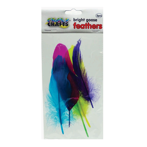 Crazy Craft Goose Feathers Large (bright)