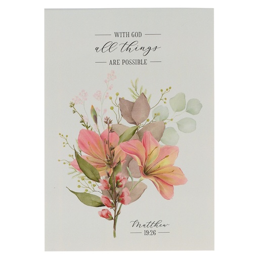 With God All Things Are Possible Notepad A6 (NP074)