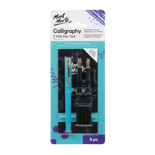 Mont Marte Calligraphy 2 Nib Pen Set