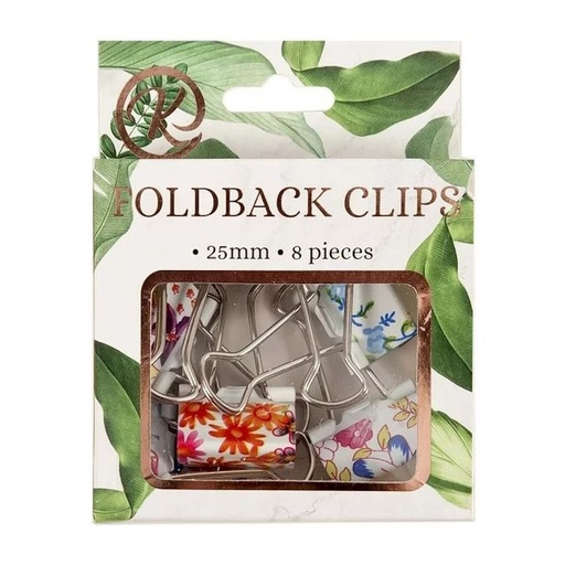 Kenzel Printed Foldback Clips 25mm (8)