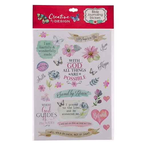 Creative by Design Colourful Bible Journaling Stickers (3 sheets) (STC001)