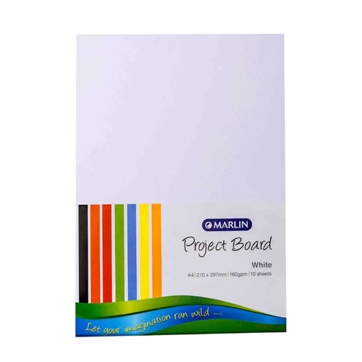 Marlin Project Board A4 160g (white) (10 sheets)