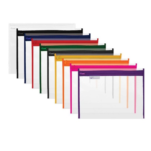 Trefoil PVC Book Bag with Zip