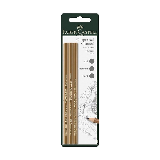 Faber-Castell Pitt Compressed Charcoal Pencil (3)