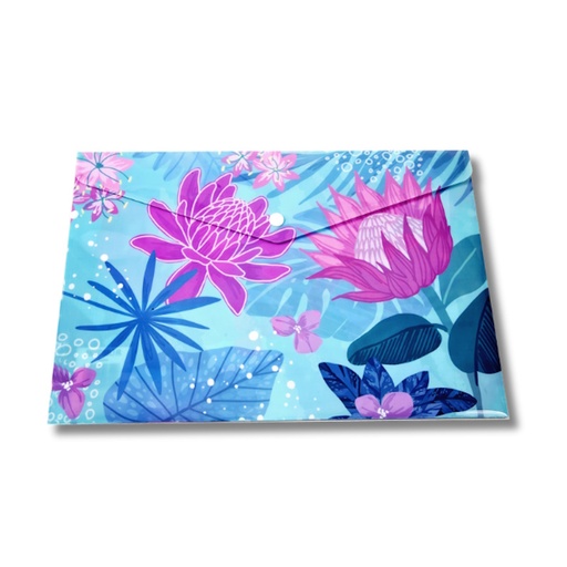 Kenzel Button Envelope A4 (wild proteas)