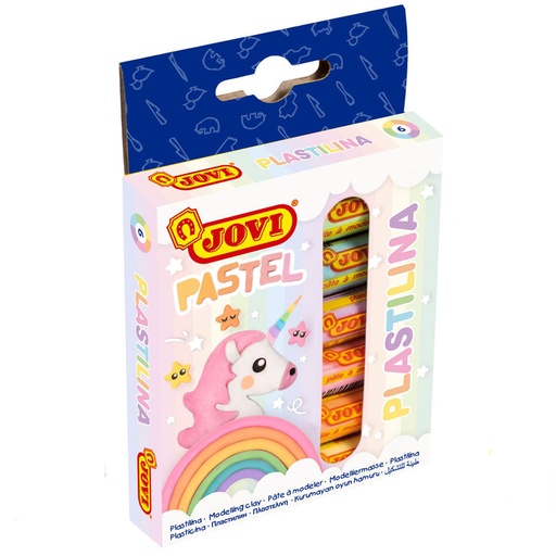 Jovi Plastilina Pastel Modelling Clay (6 X 15g)
