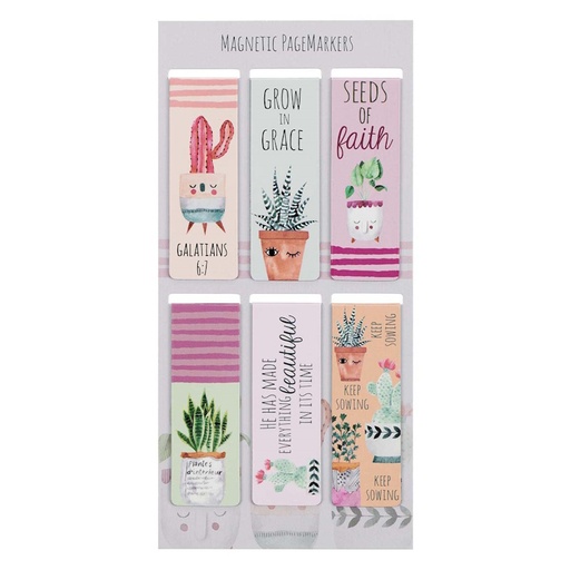 Grow in Grace Magnetic Page Marker (6) (MGB070)