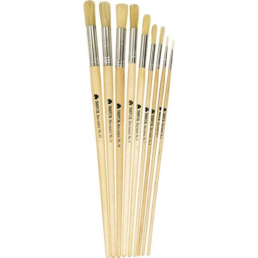 Trefoil Paintbrush Hog Round Long Handle