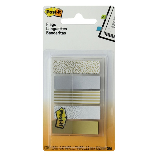 3M Post-it Flags Metallic 11.9 x 43.2mm (100)