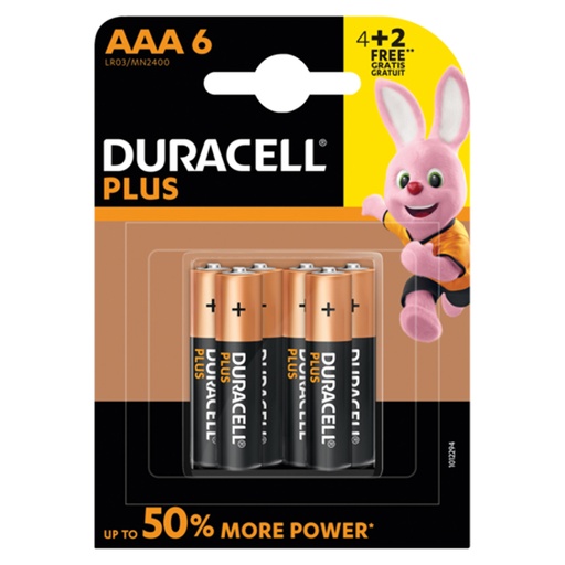 Duracell AAA Batteries (pack of 6)