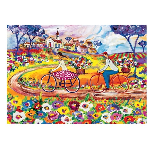 Memorable Day Cycling Portchie Cardboard Puzzle (1000 pieces)