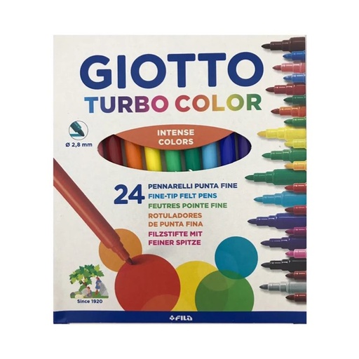Giotto Turbo Colour Fibre Pens (24)