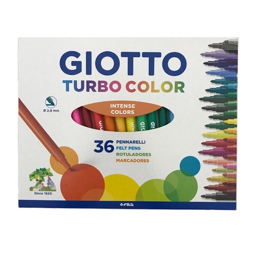 Giotto Turbo Colour Fibre Pens (36)