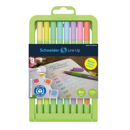 Schneider Line-Up Fineliner Pastel (wallet of 8)