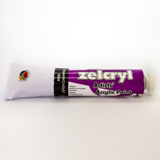 Zellen Zelcryl Acrylic Paint 50ml (permanent violet)