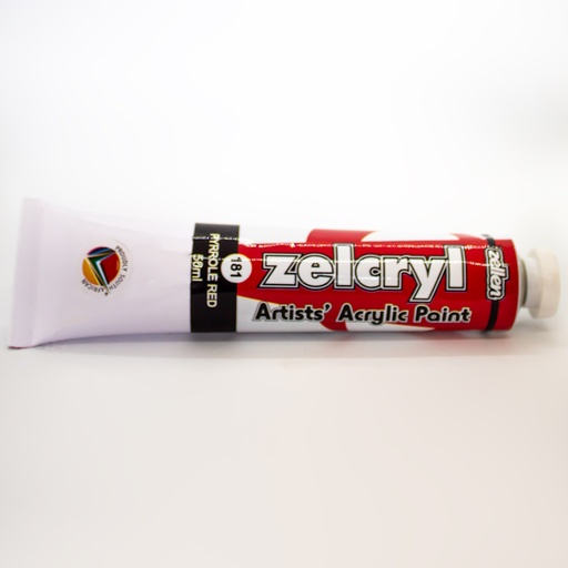 Zellen Zelcryl Acrylic Paint 50ml (pyrrole red)