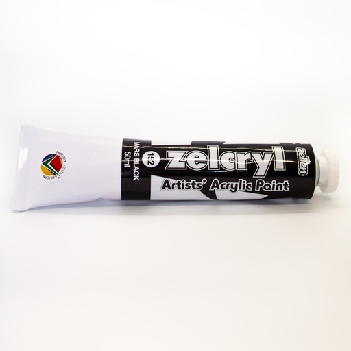 Zellen Zelcryl Acrylic Paint 50ml (mars black)