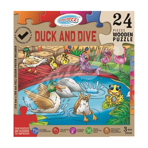 Duck and Dive Wooden Puzzle (24 piece)
