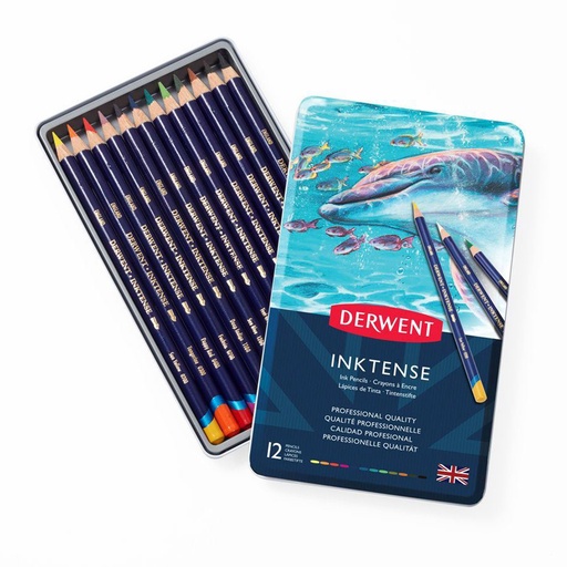 Derwent Inktense Ink Pencils Tin (12)