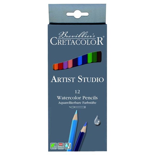 Brevillier's CretaColor Artist Studio Watercolour Pencils (12)