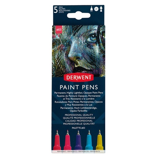 Derwent Paint Pens Palette #03 (set of 5)