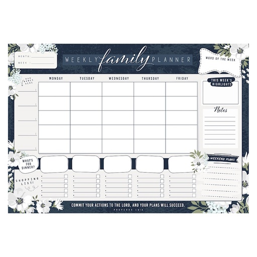 Commit Your Actions Family Planner A3 (DKP012)