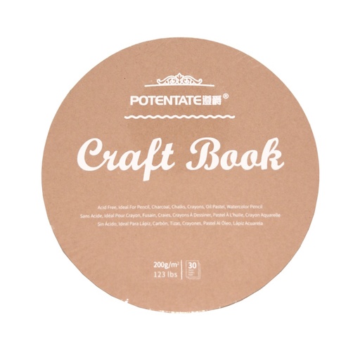 Potentate Craft Circle Book 200gsm (ø190mm) (30 sheets)