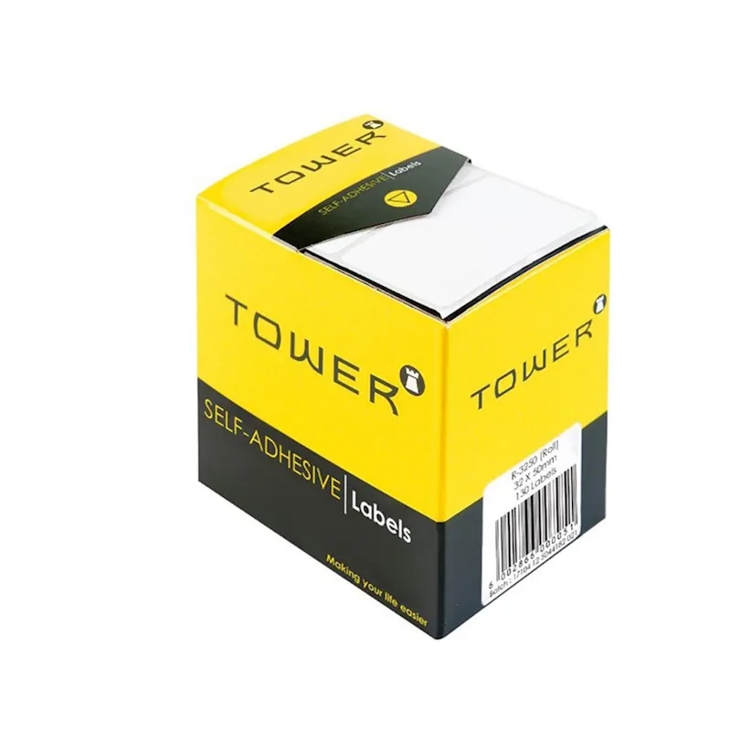 Tower Labels 32mm x 50mm R3250 (white) | Programit (Pty) Ltd