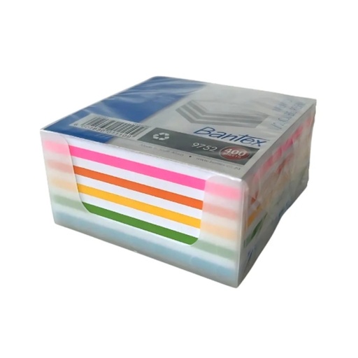 Bantex Half Size Cube Refill 9 x 9cm (rainbow)