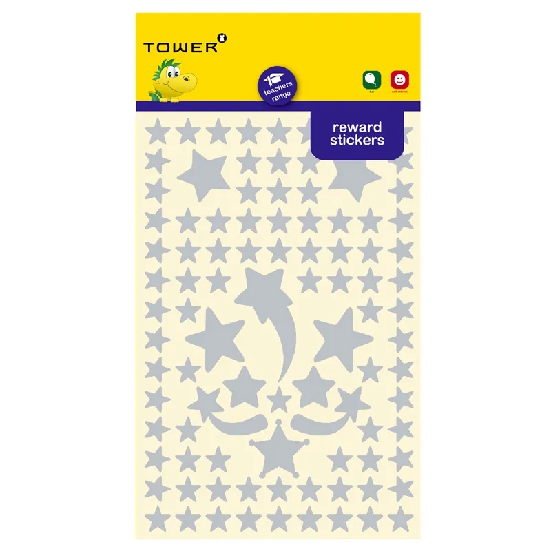 Tower Reward Stickers Fun Stars Silver | Programit (Pty) Ltd